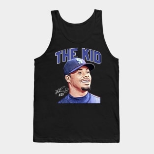 Ken Griffey Jr The Kid Basketball Legend Signature Vintage Retro 80s 90s Bootleg Rap Style Tank Top